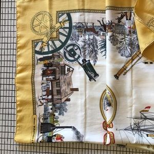 Hermes silk scarf large 90cm
